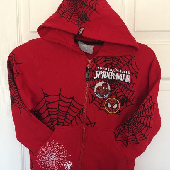 Toddlers Spiderman Hooded Zipper Jacket by C&A - Picture 1 of 8